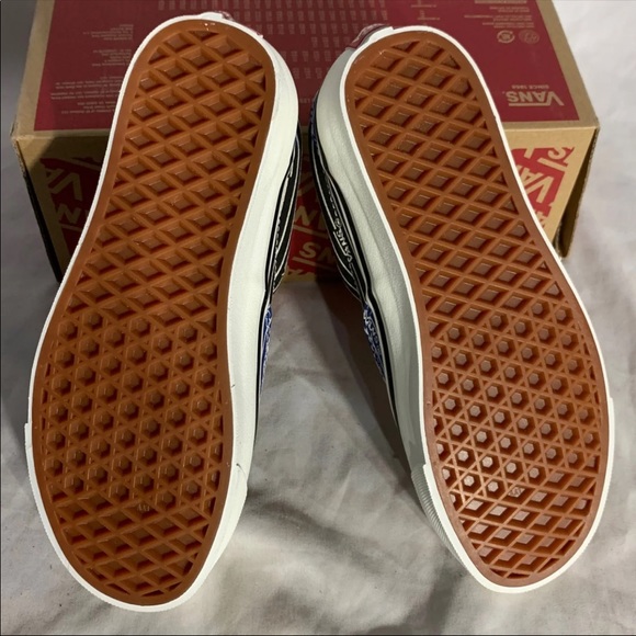 Vans Era 95 DX Anaheim Factory OG Stripes Black White Blue New Womans Shoes - Picture 4 of 6